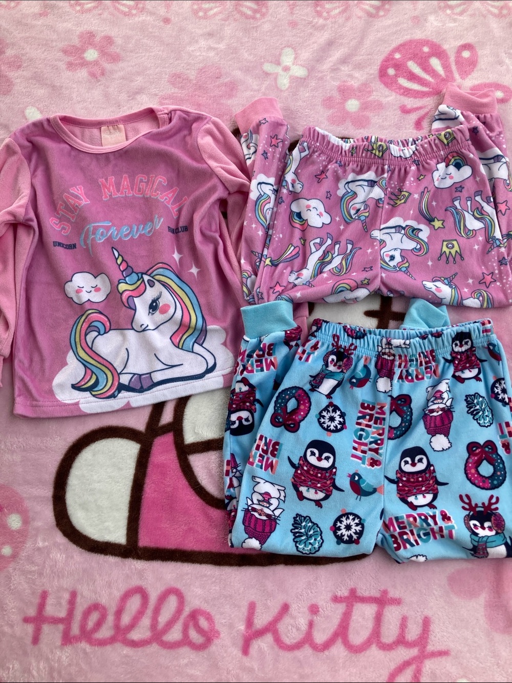 Kids Pink Unicorn Pajama Set - Stay Magical
